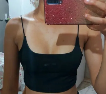 Bra Tanks European and American Solid Color Tight Bottom Vest U-Neck Low Cut Exposed Navel Small Suspender Sports Bra Camis