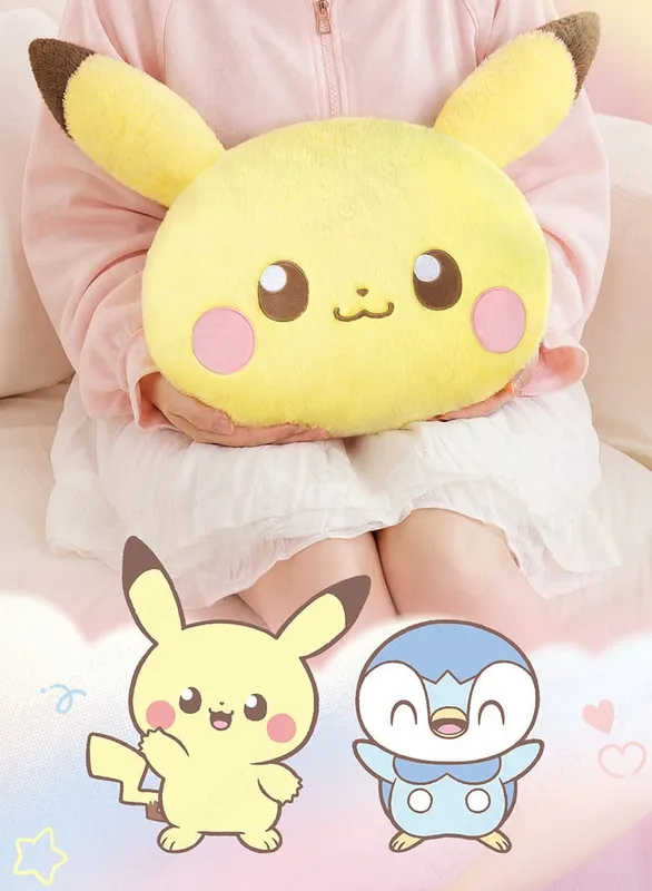 New Pokemon Pikachu Piplup 40cm Large Stuffed Plush Doll Cute Soft Cushion Pillow Home Decoration Collectible Toy Birthday Gift — image 10