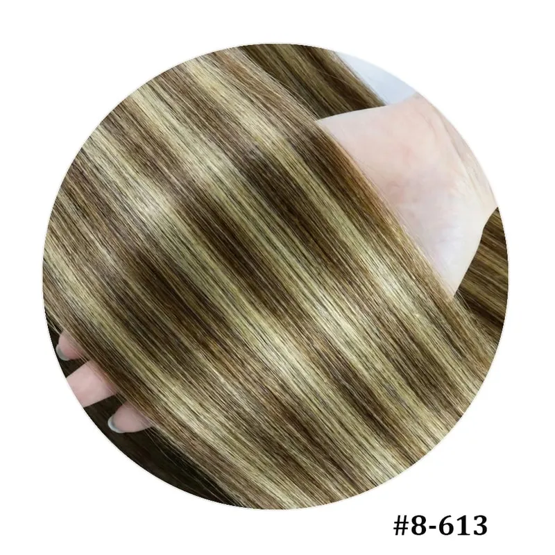 100% Human Hair Adhesive Glue Tape in Hair Extensions for Women Adding Hair Length And Volume Straight Remy Hair Extensions
