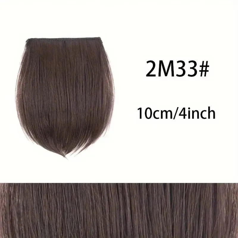 Seamless Synthetic Clip Ins Bangs Hair Extension With Secure BB Clips Thick Lining of Hair Top Side Cover Hairpieces for Women