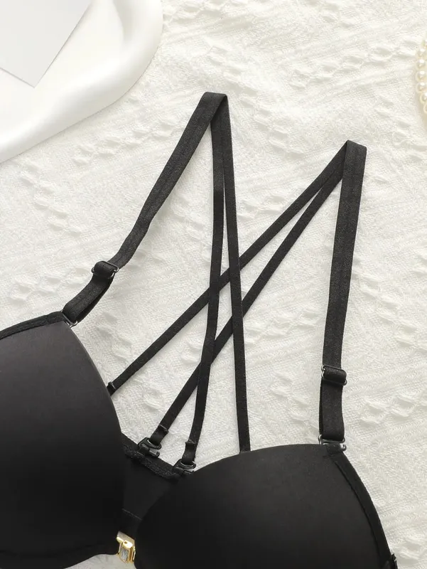 Women's Front Closure Push Up Bra and Panty Set Underwire Lingerie Set 2 Piece Underwear Sets Sexy Comfortable Daily Essentials