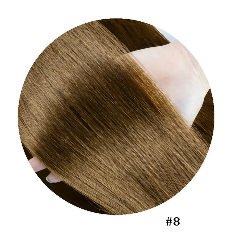 100% Human Hair Adhesive Glue Tape in Hair Extensions for Women Adding Hair Length And Volume Straight Remy Hair Extensions