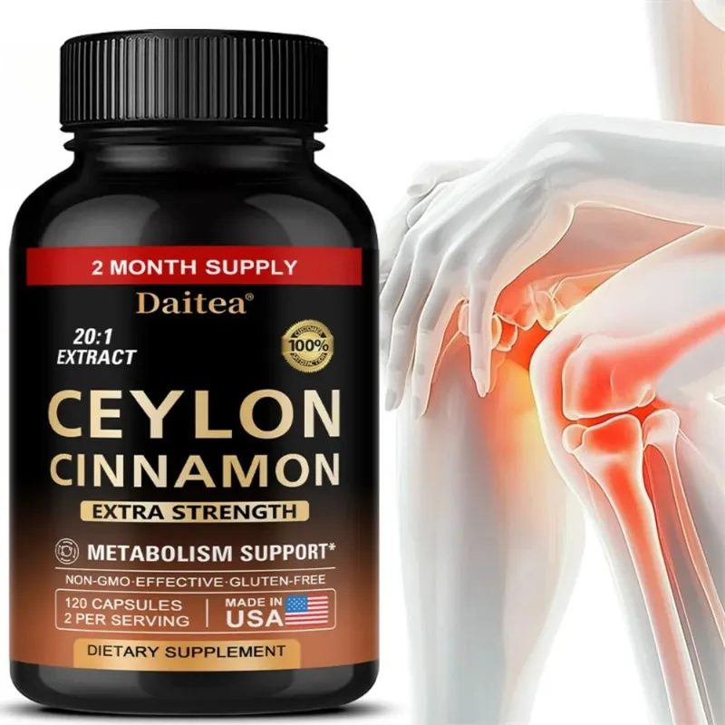 Ceylon Cinnamon Capsules - Antioxidant Promotes Heart Health and Metabolism Support The Immune System