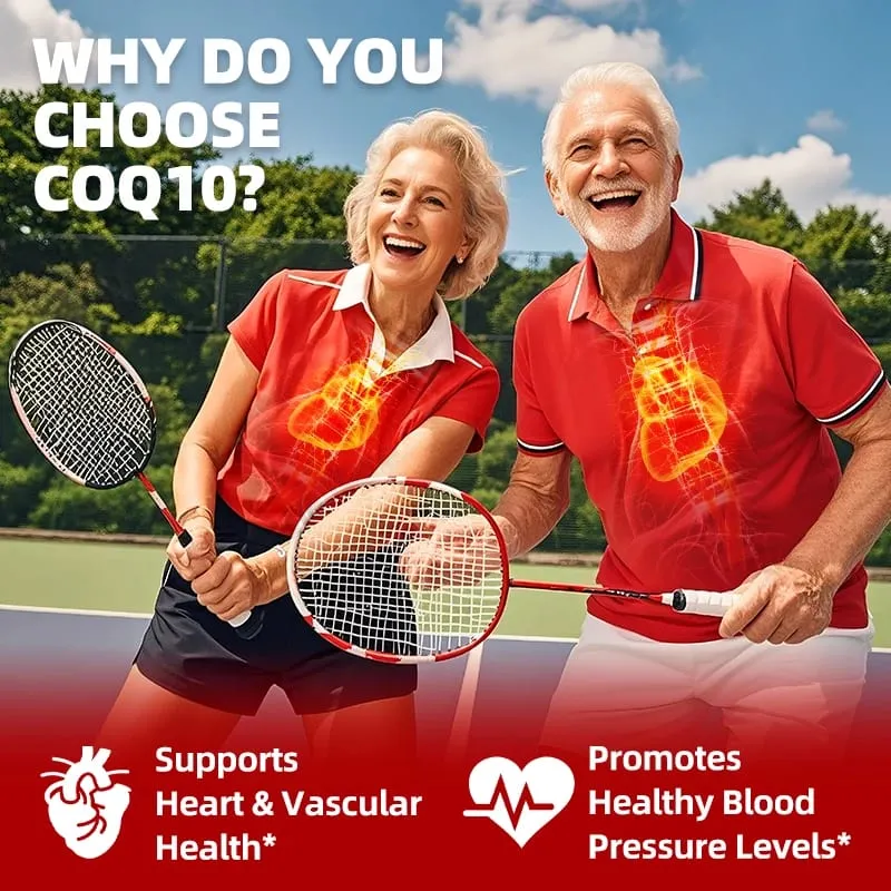 Alliwise Coenzyme Q10 CoQ10 200mg Capsules Antioxidant for Heart Health and Immune Support Energy Production