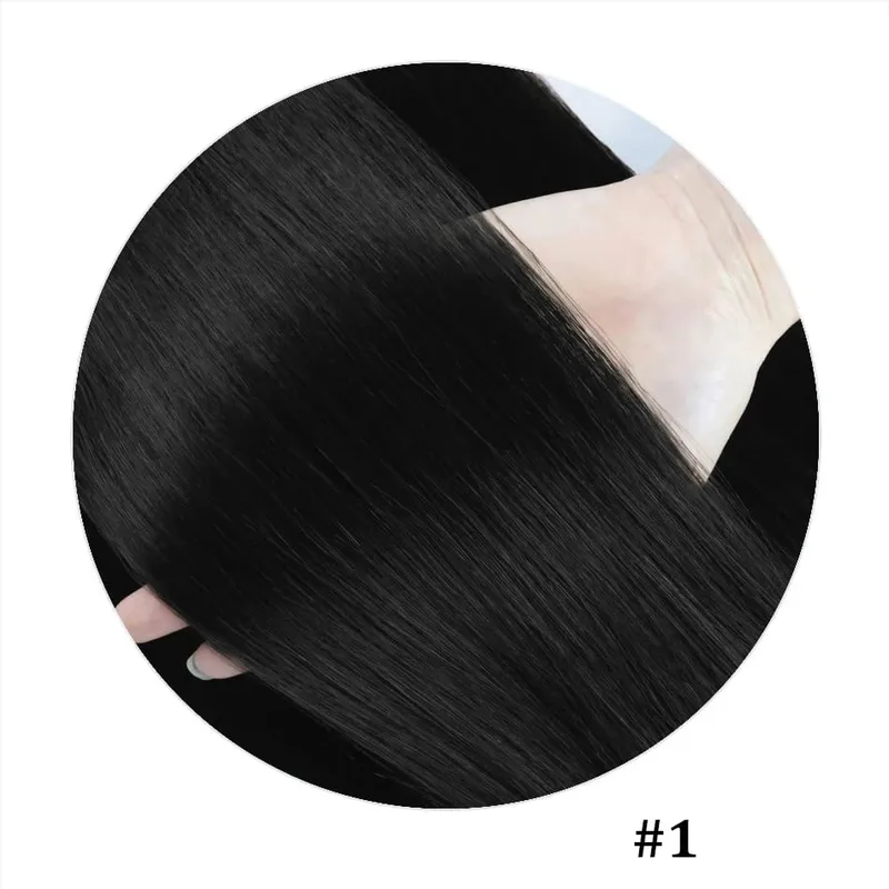 100% Human Hair Adhesive Glue Tape in Hair Extensions for Women Adding Hair Length And Volume Straight Remy Hair Extensions