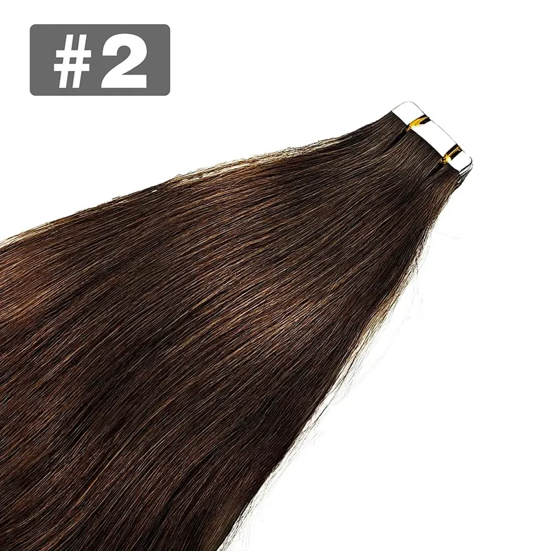 Platinum Blonde Tape In Hair Extensions Human Hair #60 Color 20Pcs 40G Invisible Tape Ins Seamless Skin Weft Remy Hair Extension