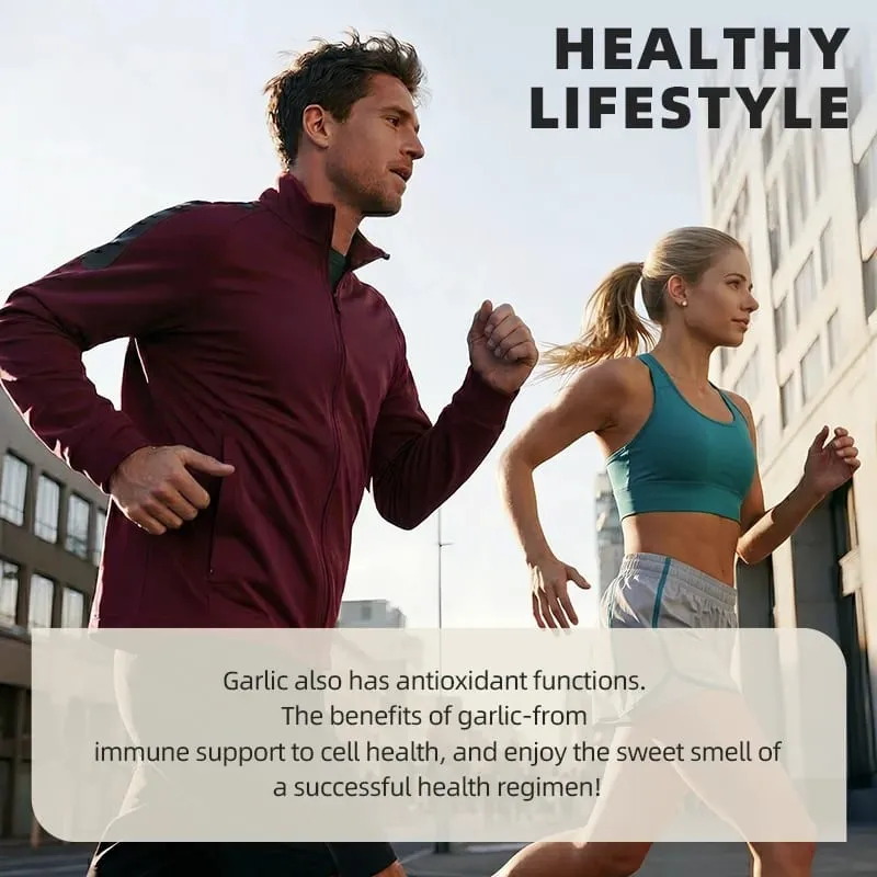 Mulittea Garlic Oil Capsules Heart Health Support Immune Support Defends Against Seasonal illnesses Supports Cholesterol Levels