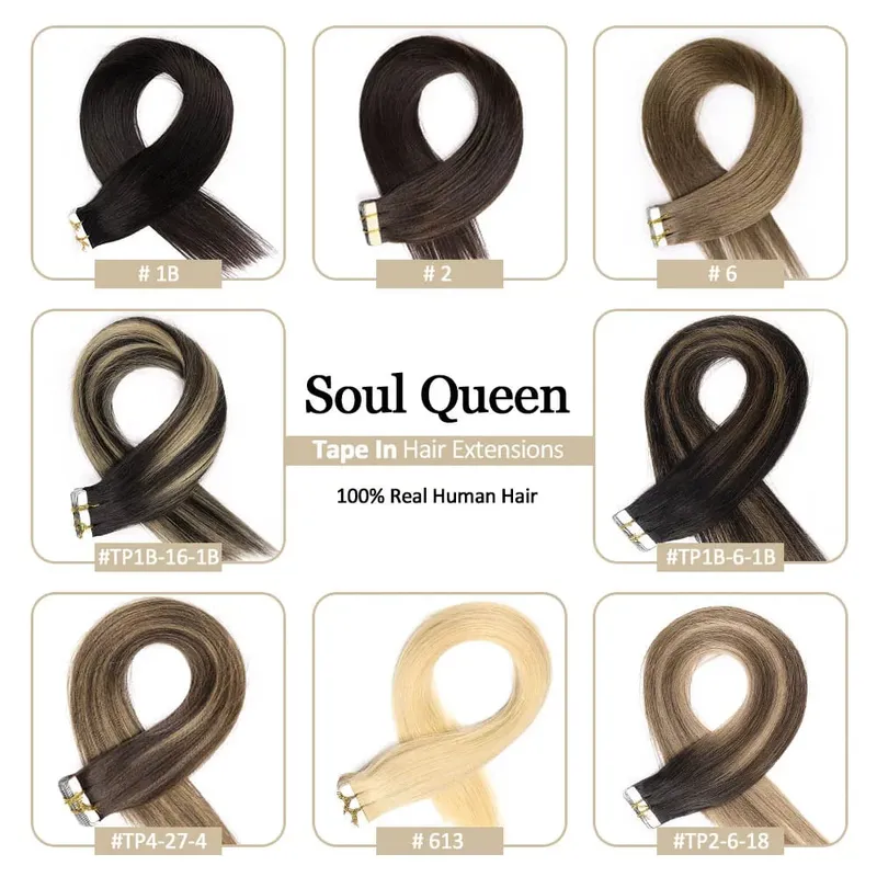 14-24" Invisible PU Extensions 50g Brazilian Remy Human Hair Tape in Hair Extensions Real Human Hair for Women Hair Extensions