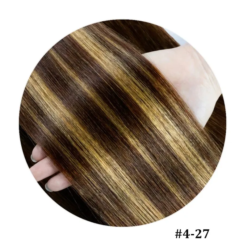 100% Human Hair Adhesive Glue Tape in Hair Extensions for Women Adding Hair Length And Volume Straight Remy Hair Extensions