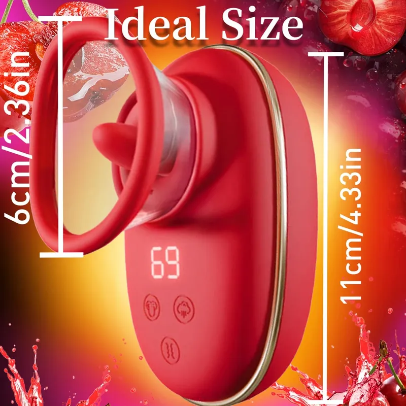 Clitoral Vibrator Sucking and Licking Tongue Sex Toy Women Nipple Vagina Stimulator Orgasm Pussy Blowjob Female Masturbation 18+