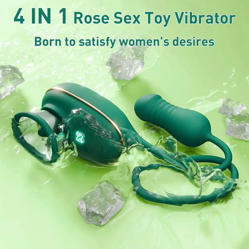 Adult Sex Toy 3-in-1 Licking Vibrator 3 Suction Modes Clitoral Stimulation Extendable Thrusting Masturbator Suitable Women 18+