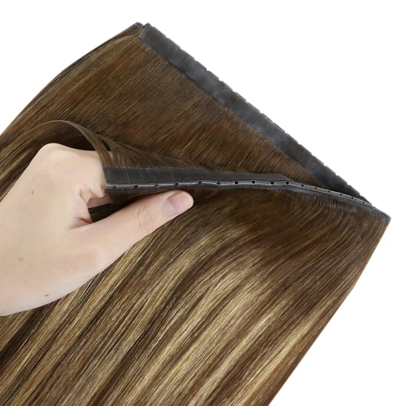 [New] Moresoo Butterfly Weft Hair Extensions Pu Hole Weft Hair Extension Add Volume Real Hair Invisible Double Sided Genius Weft
