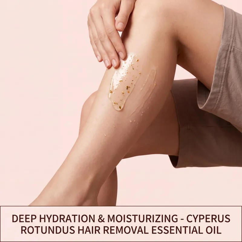 Oceaura Rotundus Hair Removal Care Essential Oil Reduces Growth Soothing Moisturizing Shrinking Pores Body Hair Removal Gentle Depilatory Care Oil