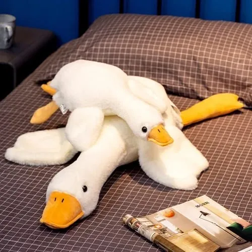Cute Goose Plush Stuffed Animal Soft Duck Toy Swan Hugging Pillow for Room Decor Birthday Gift — image 8