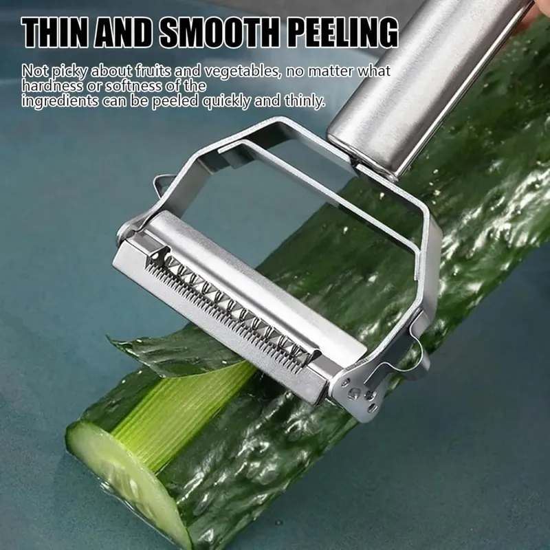 Stainless Double Sided Blade Multi-functional Peeler Vegetable Peeler Double Planing Grater Kitchen Accessories Cooking Tools