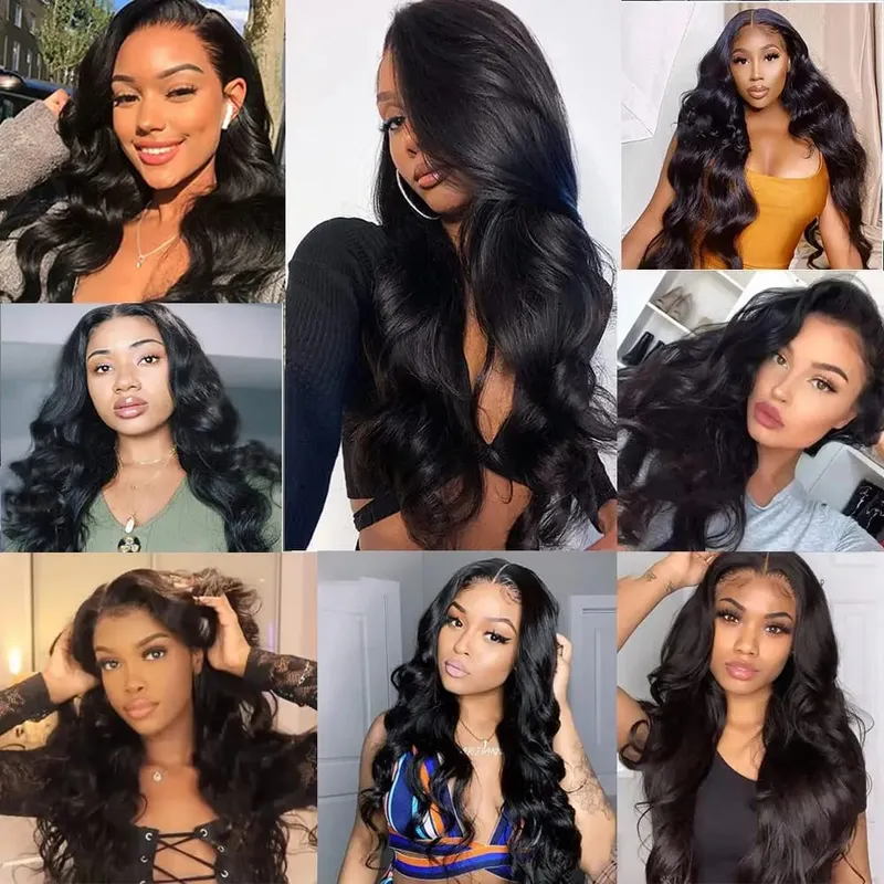 26 Inch Wavy Tape in Body Wave Tape in Hair Extensions 100% Human Hair Seamless Natural Black Hair Extension Full Head #1B