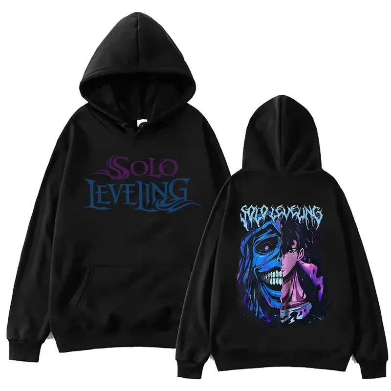 2025 Solo Leveling Statua di Dio Felpa con cappuccio Uomo Donna Felpe Y2k Harajuku Unisex Casual Pullover Abbigliamento Top — image 1