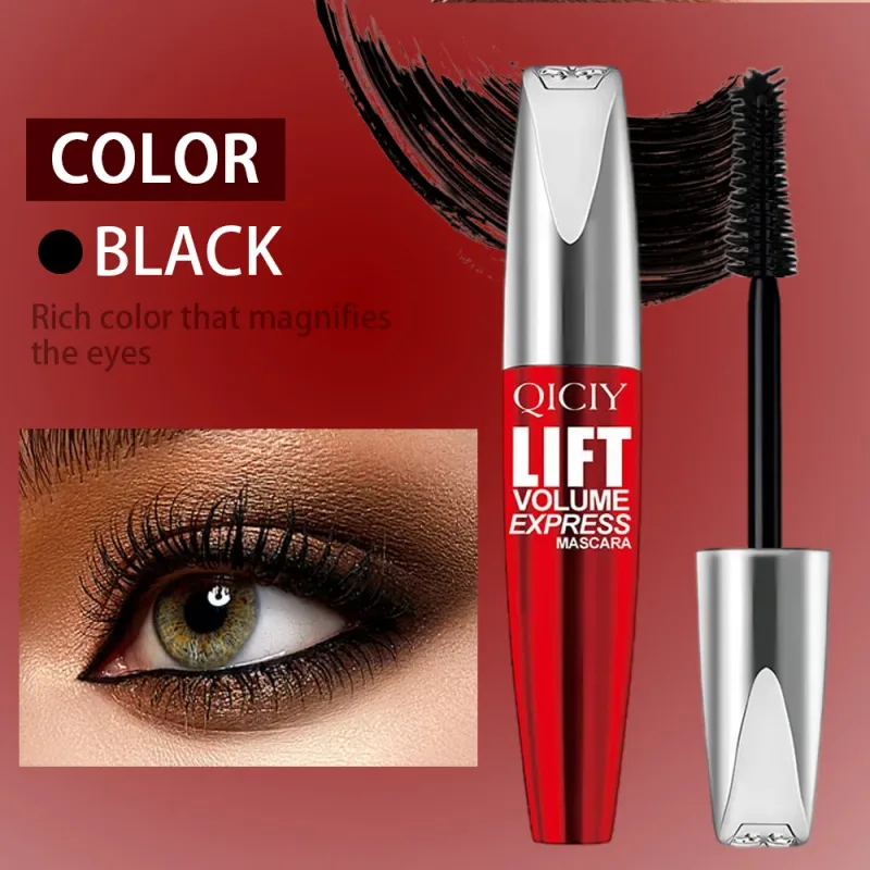 4D Volumizing Black Mascara Non-Clumping Formula Creates Lengthened & Full Lashes Fashion Daily Eye Makeup