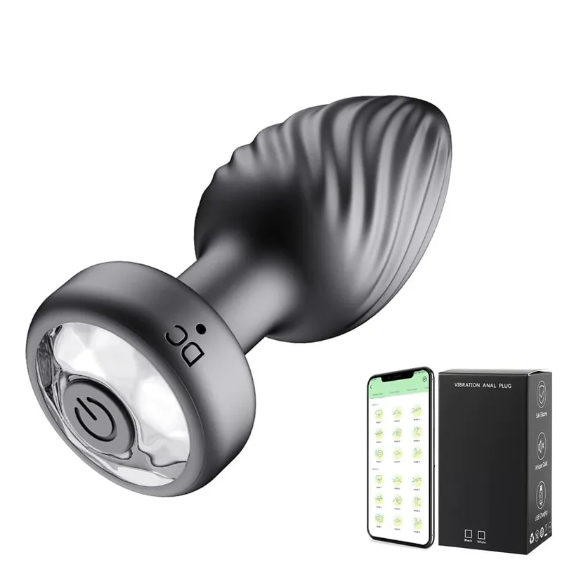 Wireless Bluetooth Anal Plug Vibrator Female Vagin Stimulator APP Remote Control Butt Plug Massager Adult Sex Toys for Man Women