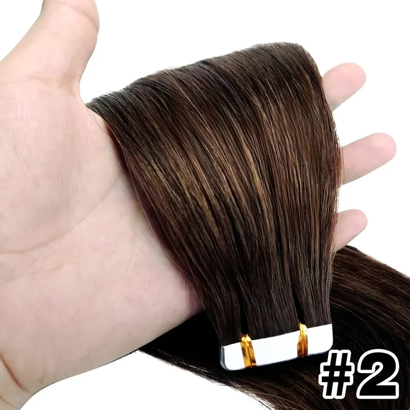 Tape in Human Hair Extension Straight Brazilian Human Hair Extension 2.5g 20pcs 50g Tapes Hair 100% Human Hair Natural Tape Hair