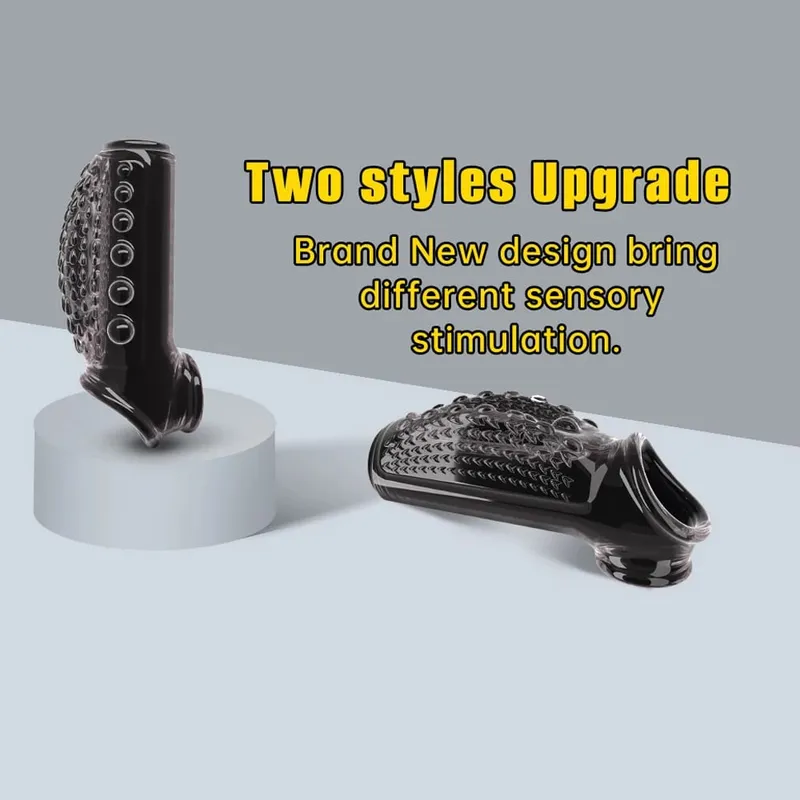 Erotic Bondage Magnify Cock Rings Delay Ejaculation Reusable Penis Dick Sleeve Silicone Glans Cover Enlargement Sex Toys For Men — image 3