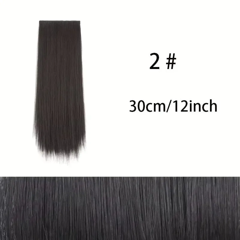 Seamless Synthetic Clip Ins Bangs Hair Extension With Secure BB Clips Thick Lining of Hair Top Side Cover Hairpieces for Women