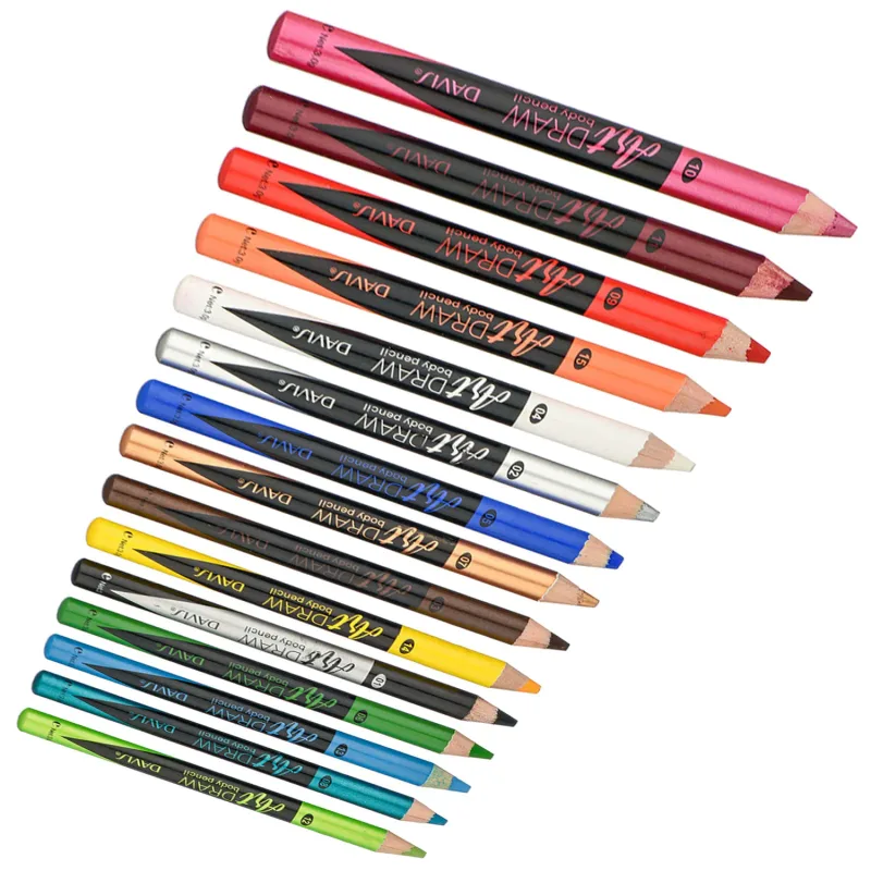 15 Farben Eyeliner Lip Liner Stift Schwarz Blau Mehrfarbig Metallic Perlmutt Glitzer Matt Finish Punk Smokey Style Augen Make-up Stift