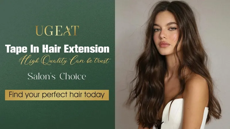 [Low Price] Ugeat Tape in Hair Extensions Human Hair Real Human Hair Extensions Tape in Hair 50G