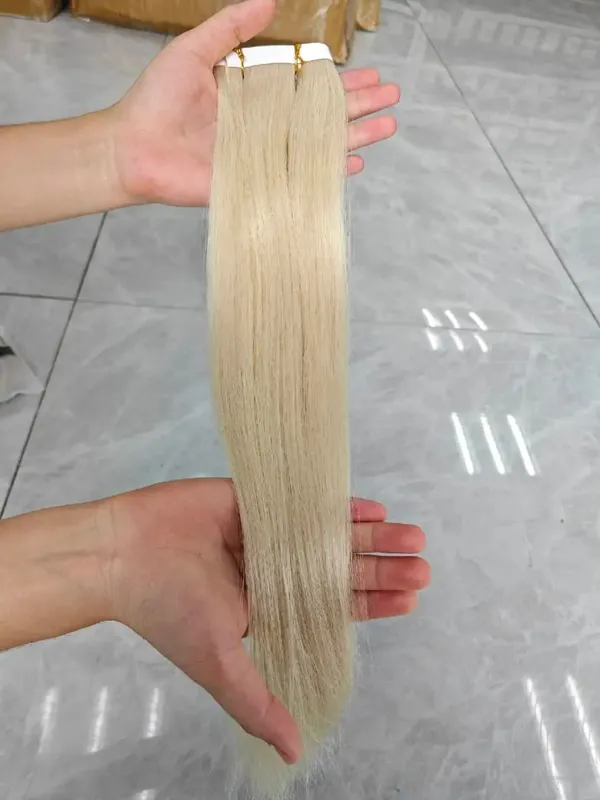 [NEW] Ugeat Remy Tape in Extensions Genius Human Hair Weft Pu Tape in Hair Extensions One Piece for Daily Office Look 50G