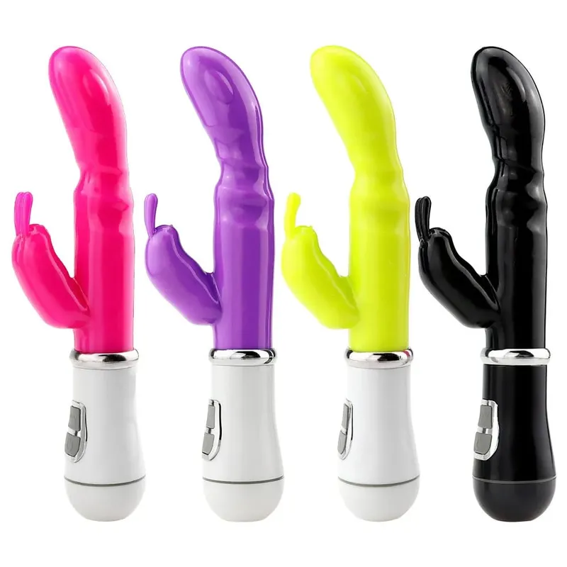 G Spot Rabbit Vibrator for Women Dual Vibration Dildo Waterproof Female Vagina Clitoris Massager Adult Sex Toys Erotic Products