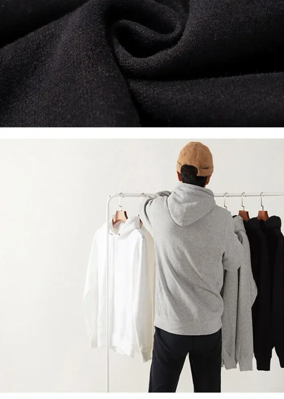 Solid Color Men Hoodies Fleece Warm Mens Sweatshirt Fashion Streetwear Casual Men's Loose Breathable Pullovers Brand Hoody