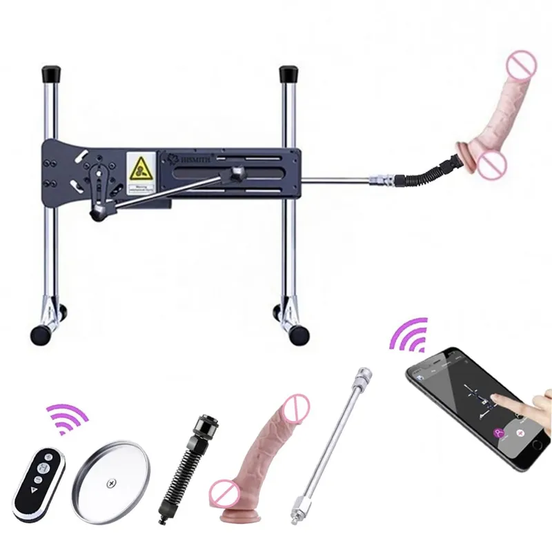 Mesin Seks Kliclok dengan Aplikasi Remote Control Mesin Seks Hismith Super Tenang Gear Power 120W Mesin Seks untuk Dewasa