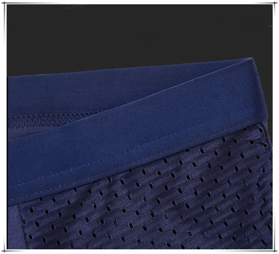 8pcs/Lot Underwear Boxer shorts male underpants men's mesh summer man sexy hot pouch panties large sizes 5xl 6xl 7xl 8xl trunks — image 14
