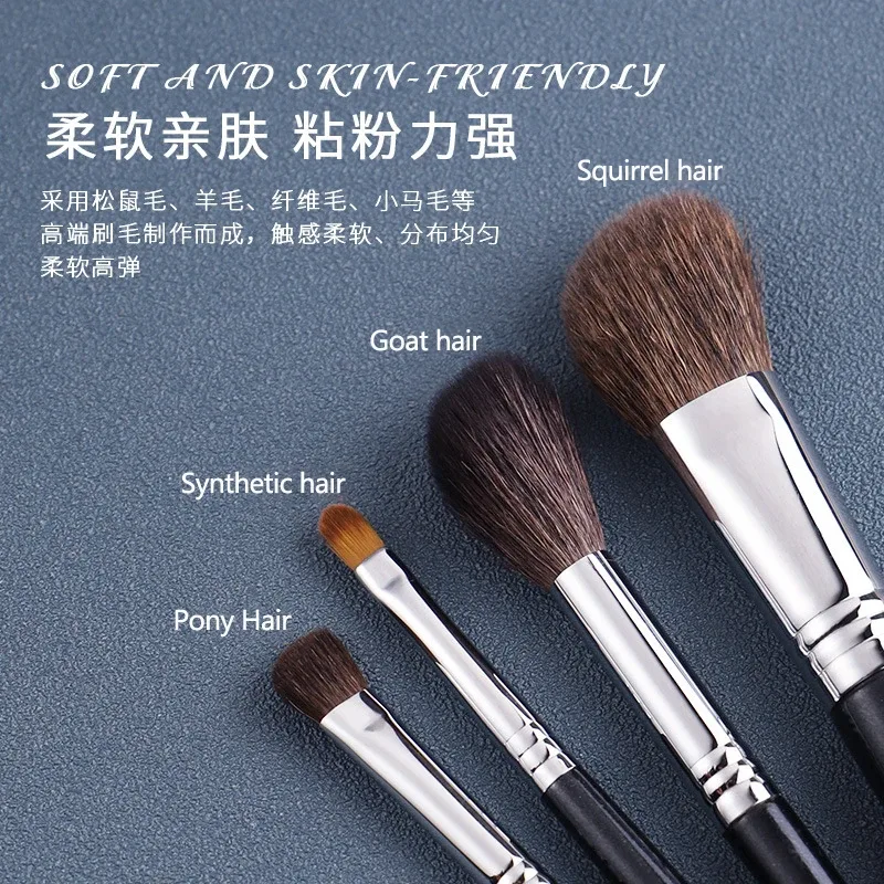 1pc Pony hair Pro Small Smudge Makeup brushes Eyeshadow Make up brushes Precision detail Eye shadow essential cosmetic tools