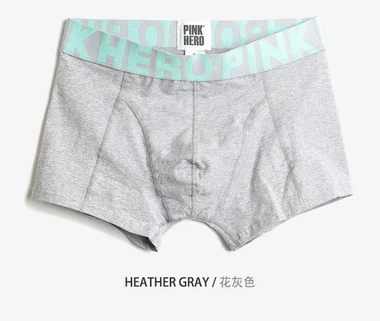 4 ST PINKHERO Modekalsonger för män, Snygg Bekväm Och Mjuk Slip Homme，Bomullsunderkläder Boxershorts,Calzoncillos Hombre