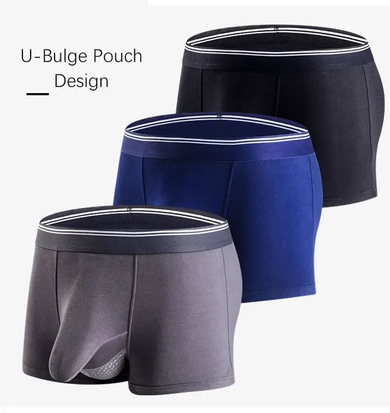 Plus Size Men's Sexy Separate Penis Pocket Boxer Shorts Breathable Men Underwear Panties Modal Mens Elephant Nose Underpants 3256802927192475