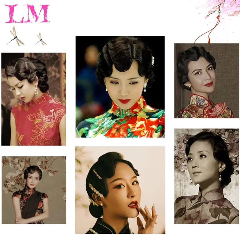 LM Wig Vintage Wavy Wig Bangs Hat for Women Hair Extension Long Curly Wigs Space Hair Bun Surround Headband for Daily Use