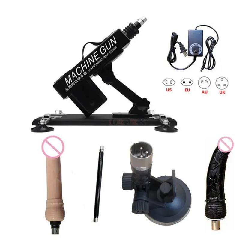 Strong Motor Automatic Vibartor Sex Machine with Dildo Attachments Adjustable Gun Love Machine Sex Toys for Man Women Adult Game