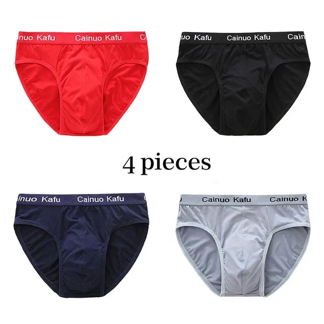 4 ชิ้นกางเกงในชาย Mens ชุดชั้นในฤดูร้อนขนาดใหญ่ L-5XL ความยืดหยุ่นชุดชั้นในชายกางเกงสบายเซ็กซี่กางเกงขาสั้นชายกางเกงร้อน