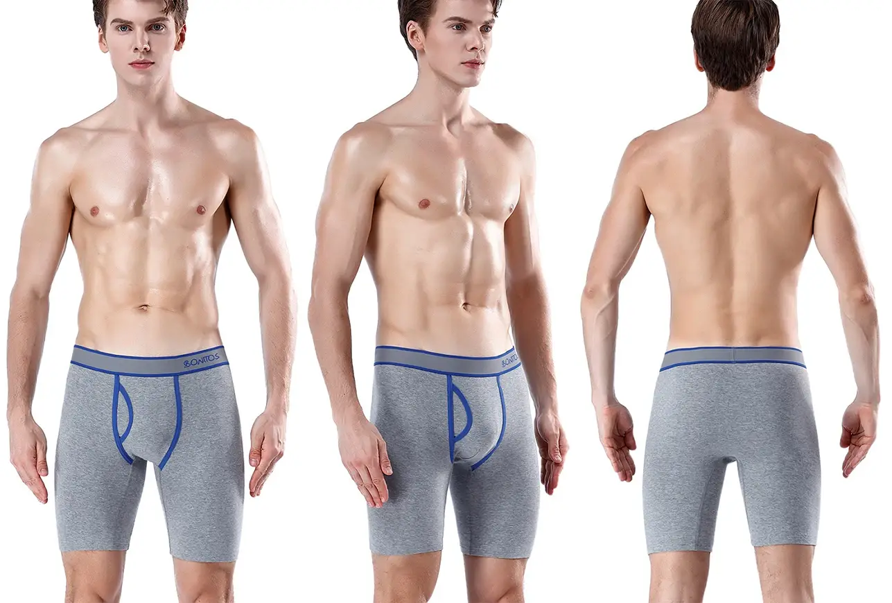 5Pcs Set Men Boxer Long Leg Underwear Men Underpants Male Panties Cotton Sexy BoxerShorts Boxer Shorts Brand Slip