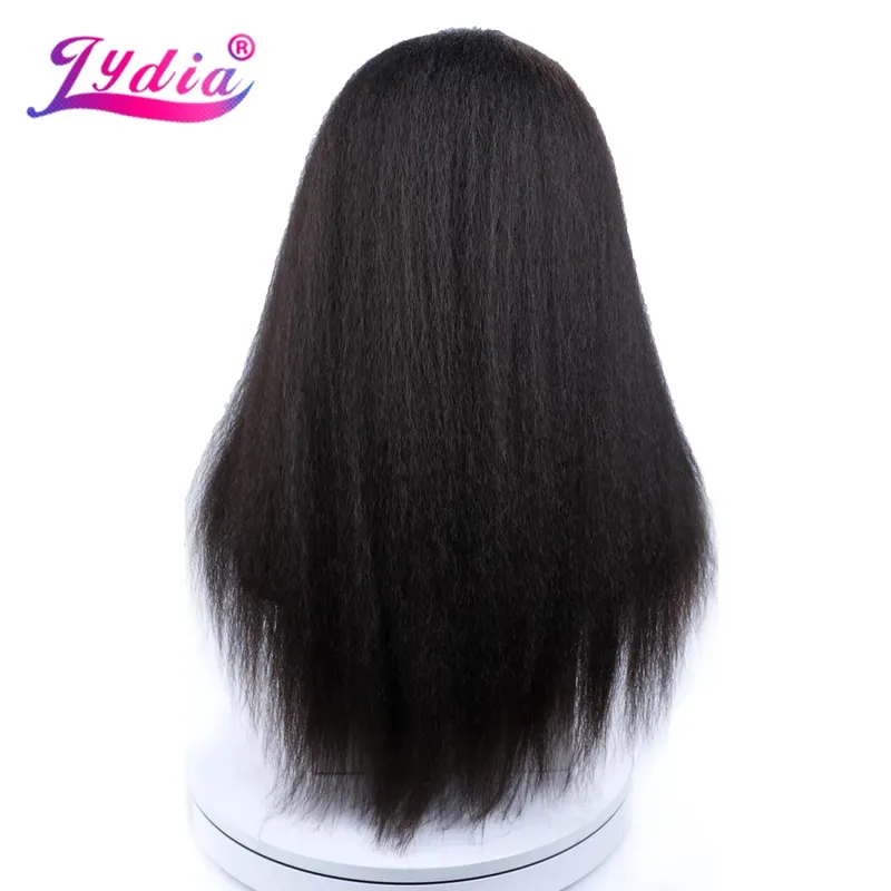 Lydia 8Pcs /Set With18Clips-In Synthetic Kinky Staight Hair Extensions Long Heat Resistant Hair-Pieces16-20 Inches Afro American