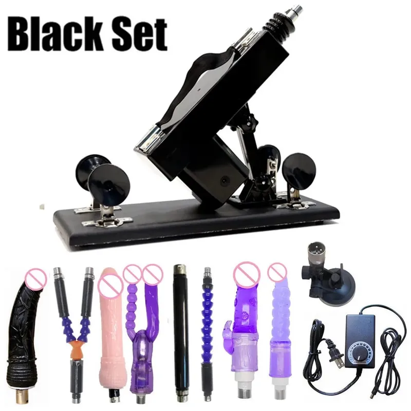 Strong Motor Automatic Vibartor Sex Machine with Dildo Attachments Adjustable Gun Love Machine Sex Toys for Man Women Adult Game
