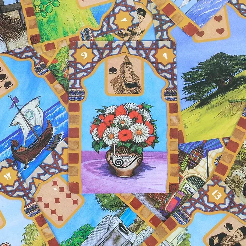 Rana George Lenormand Tarotkaarten Engelse PDF-gids voor familie, kinderen, meisjes, volwassenenspellen voor feesten