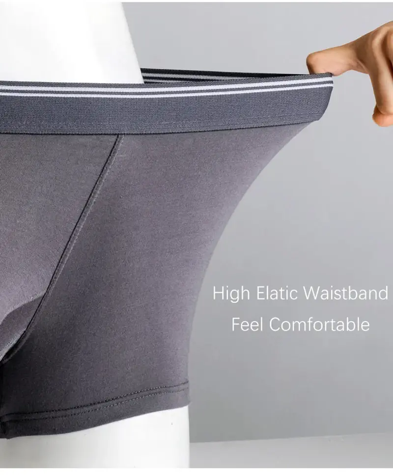 Plus Size Men's Sexy Separate Penis Pocket Boxer Shorts Breathable Men Underwear Panties Modal Mens Elephant Nose Underpants 3256802927192475