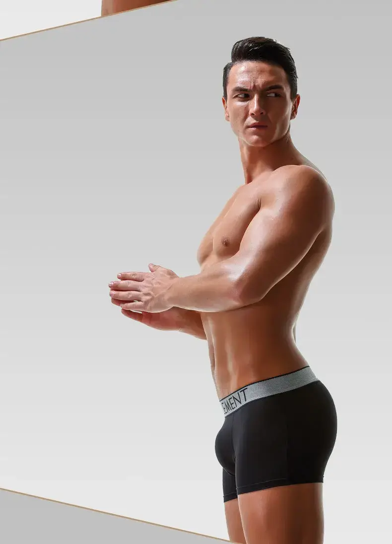 Ropa interior para hombre Modal Push Up Boxers pantalones cortos Homme transpirable bala separación bolsa bragas calzoncillos masculinos Cueca Calzoncillo