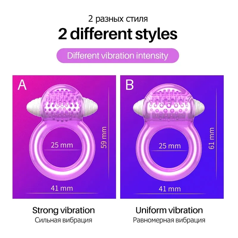 Delayed Ejaculation Cock Penis Ring Soft Silicone Adult Sex Toys Dick Penis Vibrators Ejaculation Cock Ring Vibrating For Men — image 4