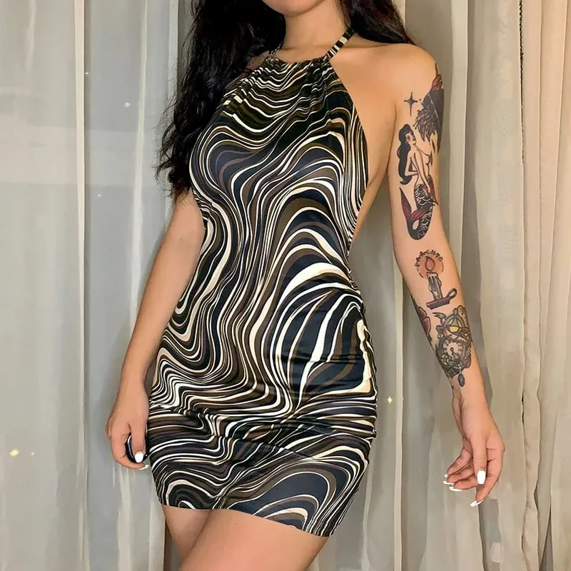 مثير Bodycon فساتين حفلات الزفاف عارية الذراعين السباغيتي الأشرطة كلوبوير فستان قصير الرسن ملابس الصيف للنساء انخفاض الشحن