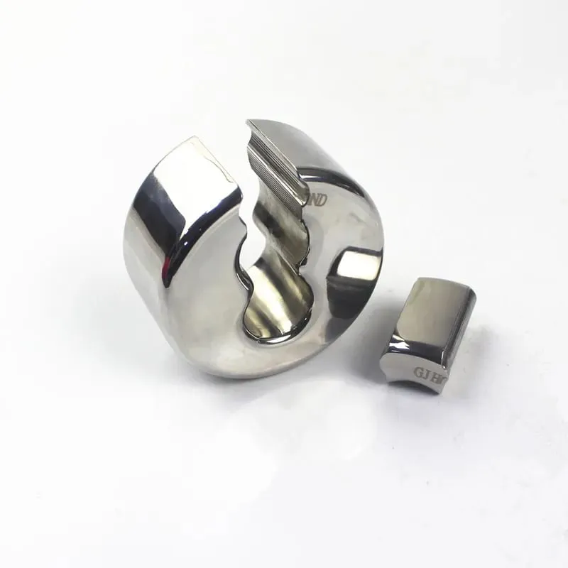 8 Sizes Stainless Steel Ball Stretcher Cockring 8 Groove Scrotum Rings Pendant Bondage Cockring Adult Sex Toys for Men BB2-162
