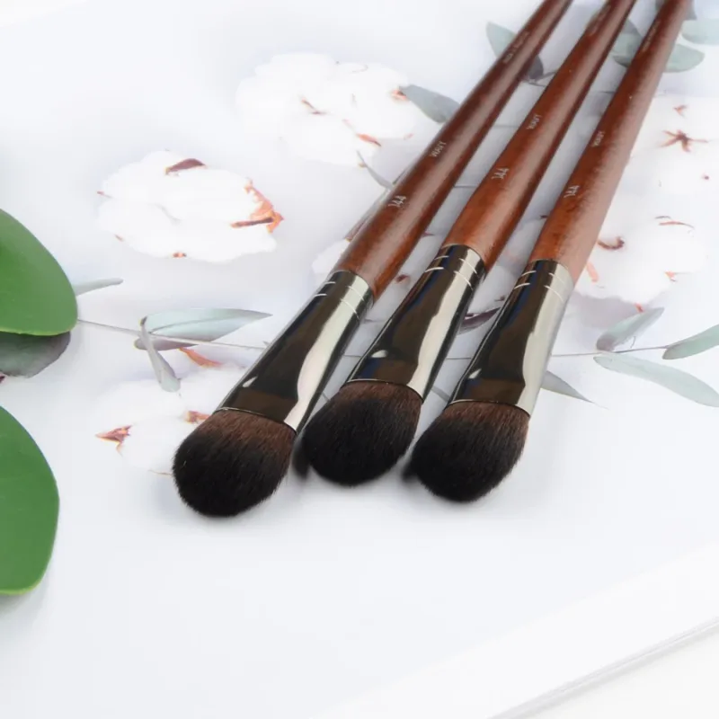1 piece #144 Precision Highlighter Makeup brush detail Powder Blusher Natural wood Professional Make up brushes — image 4