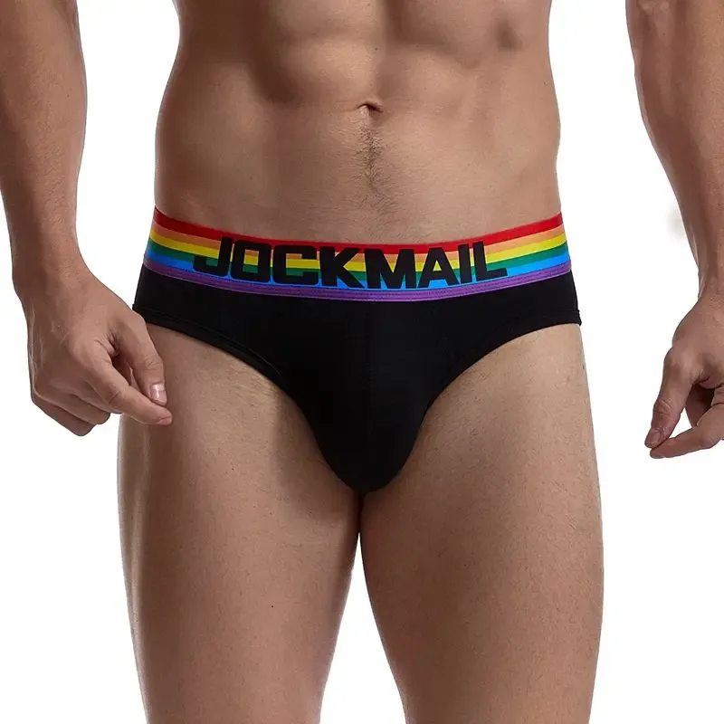 Jockmail Celana Dalam Pria Seksi Celana Dalam Katun Rendah Naik Renda Benang Jaring, Celana Pendek Musim Panas Sejuk Calzoncillos Hombre Slip